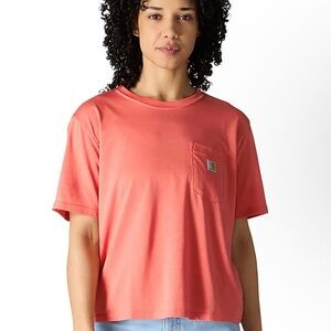 NWOT - CARHARTT Tencel Fiber Series Loose Fit T-Shirt - Dusty Cedar size Large